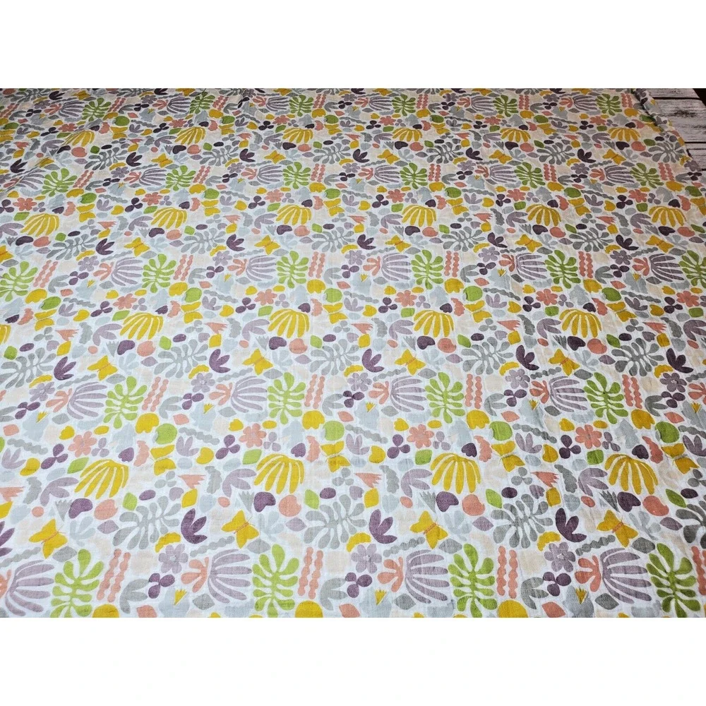 West Elm‎ Kids Baby Girls Swaddle Blanket Organic Cotton Colorful Lightweight